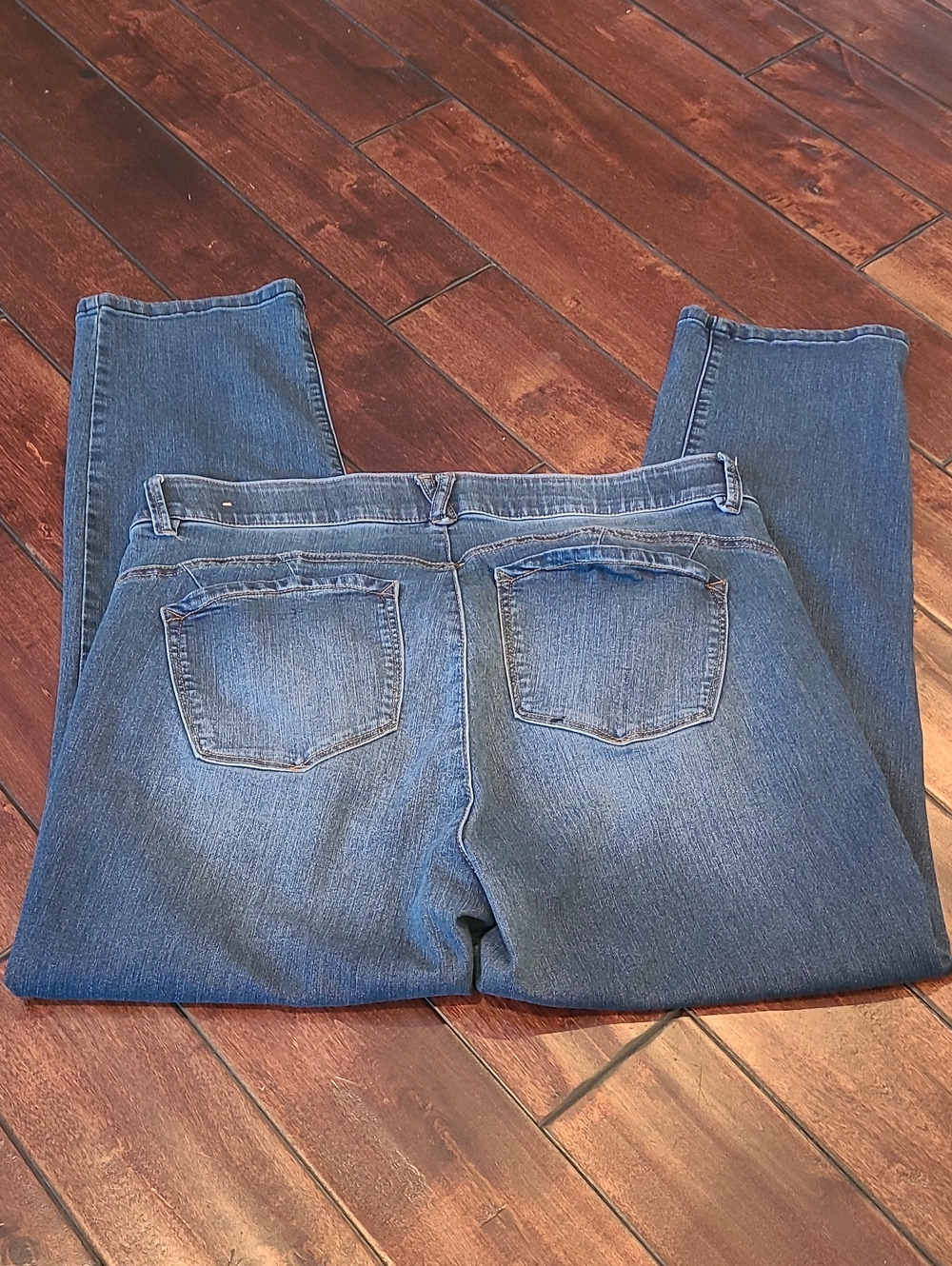 Democracy Blue Ab Technology Classic Straight-Leg Blue Jeans Size 18W - Picture 4 of 8